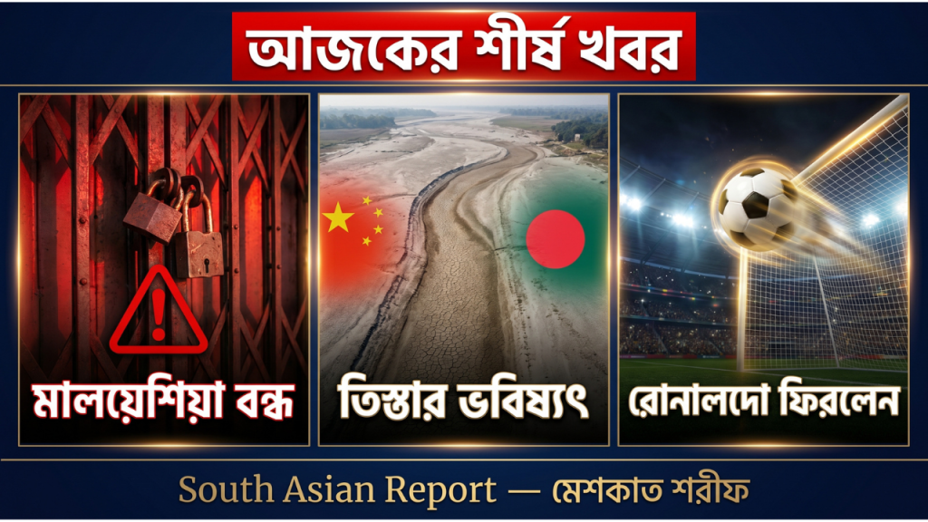 Malaysia_Teesta_Ronaldo_Bangla_News_Update_South_Asian_Report
