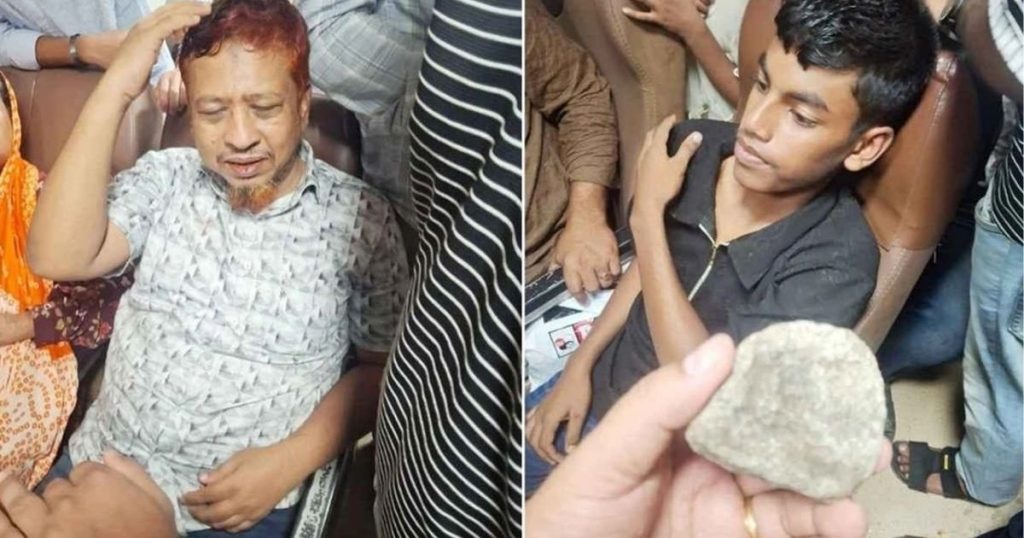 টঙ্গীতে ট্রেনে পাথর নিক্ষেপ, দুই যাত্রী আহত