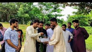 জুলাই শহীদদের স্মরণে কুবি ছাত্রদলের পাখিদের জন্য খাদ্য ও পানি বিতরণ