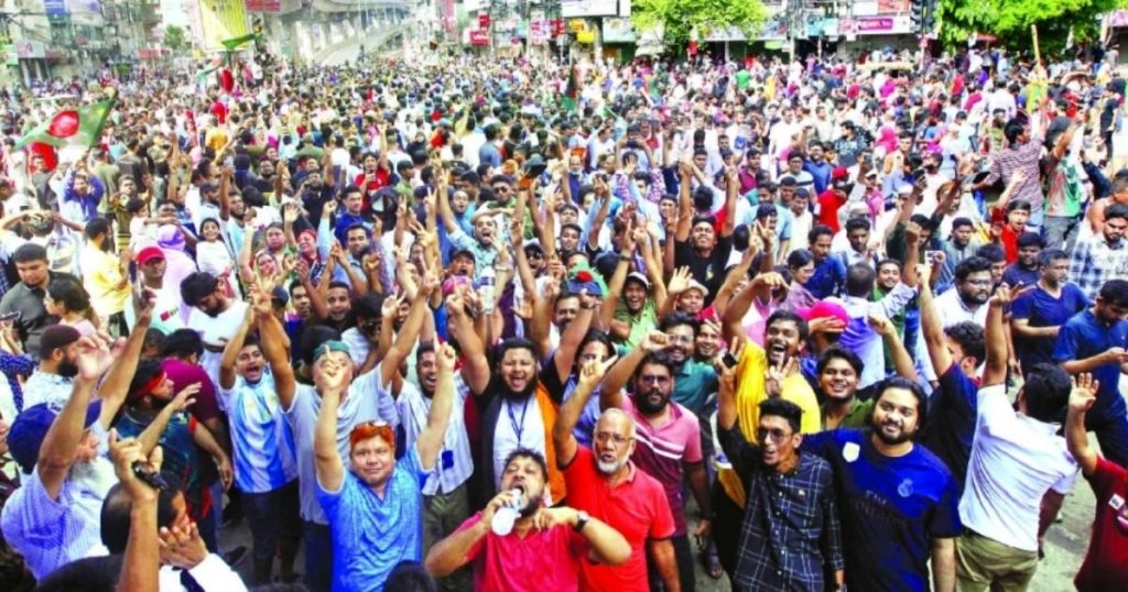 শেখ হাসিনার পদত্যাগ, ছাত্র আন্দোলনের ফলস্বরূপ পরিবর্তন