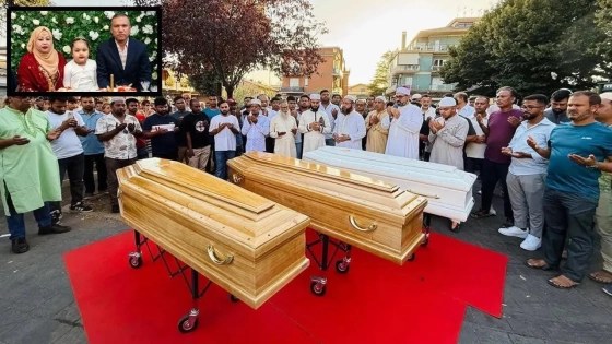 রোমে হত্যাকাণ্ডের শিকার বাবুল ও তার স্ত্রী-সন্তানের মরদেহ দেশে পৌঁছেছে