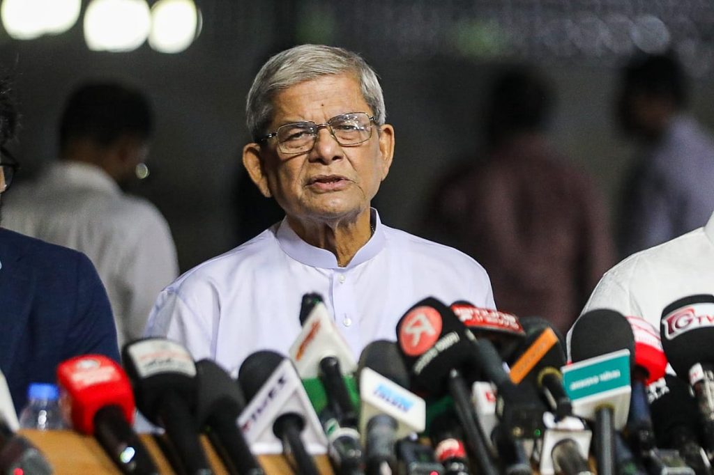 রাষ্ট্রপতি পদে মনোনয়ন পাওয়ায় মির্জা ফখরুলকে জাতীয় পার্টির একাংশের অভিনন্দন