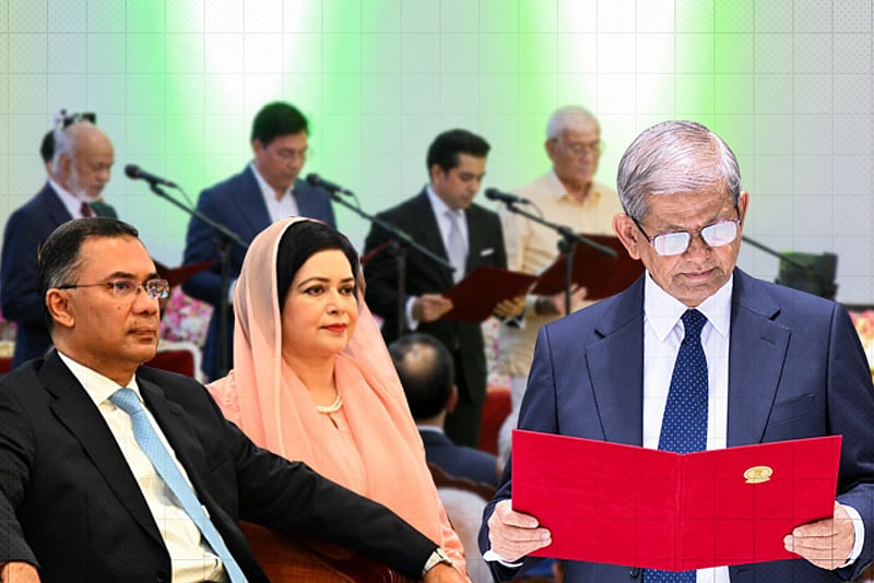 বঙ্গভবনে রাষ্ট্রপতি ও মন্ত্রীদের শপথ গ্রহণ