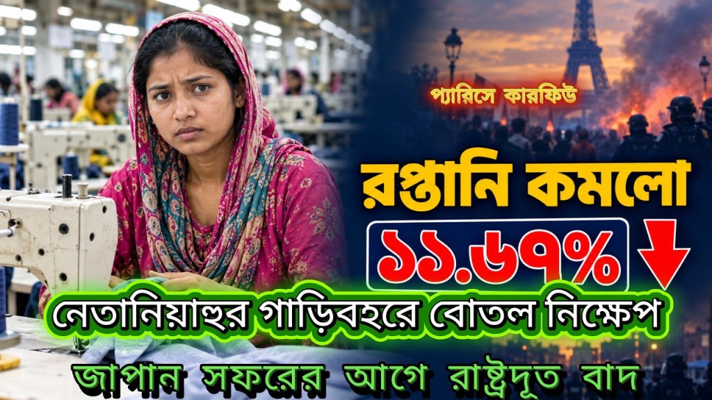 আজকের প্রধান খবর ২৩ অক্টোবর ২০২৬ - পোশাক খাত ও নেতানিয়াহু